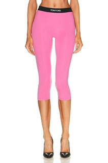 Брюки Tom Ford Signature Cropped Yoga, цвет Rose Bloom