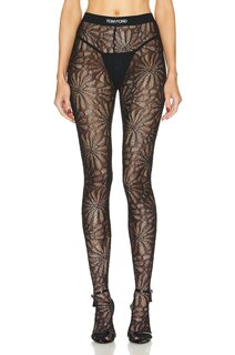 Брюки Tom Ford Circle Lace Legging, черный