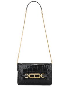 Сумка Tom Ford Stamped Croc Whitney Small Shoulder, черный