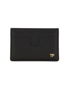 Картхолдер Tom Ford Small Grain Calf T Line Classic, черный