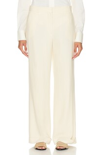 Брюки Toteme Tailored Herringbone Suit Trouser, цвет Bleached Sand