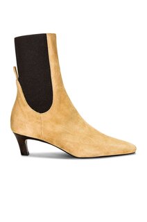 Ботинки Toteme The Mid Heel Suede, бежевый