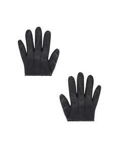 Перчатки David Koma Cropped Leather, черный