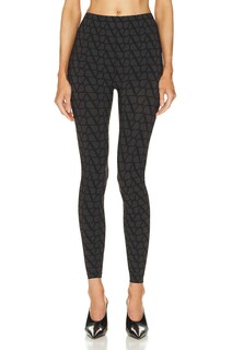 Брюки Valentino Toile Icongraphe Legging, цвет Ebano &amp; Nero