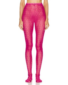 Носки Valentino Iconographe Legging, розовый