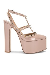 Туфли Valentino Garavani Rockstud Platform, цвет Poudre