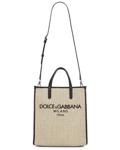 Сумка-тоут Dolce &amp; Gabbana Borse Tessuto, кремовый