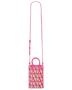Сумка-клатч Valentino Garavani Iconographe Pouch, цвет Naturale &amp; Pink