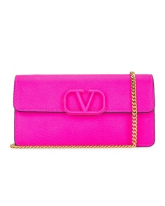 Сумка кросс-боди Valentino Garavani V Logo Signature Wallet On Chain, розовый