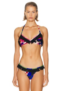 Бра бикини Emilio Pucci Lycra, цвет Blu &amp; Fuxia