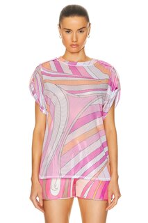 Топ Emilio Pucci Sheer, цвет Rosa