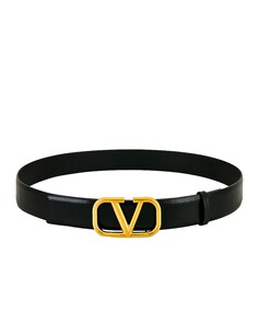 Ремень Valentino Garavani H.30 Buckle, цвет Black &amp; Gold