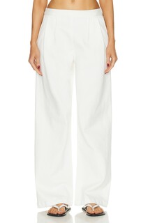 Брюки Enza Costa Soft Touch Pleated Wide Leg, цвет Undyed