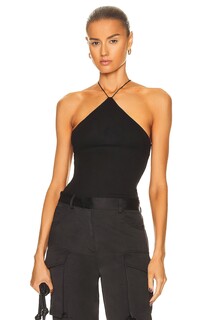 Топ Enza Costa Stretch Silk Knit Halter, черный