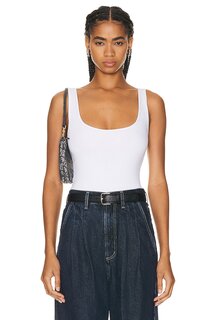 Боди Enza Costa For FWRD Luxe Knit Tank, белый