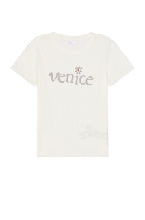 Футболка Erl Unisex Venice Knit, белый