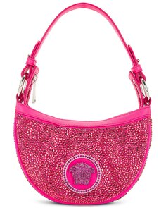 Сумка-хобо Versace La Medusa Mini In Tropical Pink &amp; Palladium, цвет Tropical Pink &amp; Palladium