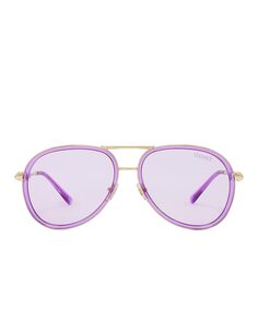 Солнцезащитные очки Versace Aviator, цвет Lilac Transparent &amp; Light Violet