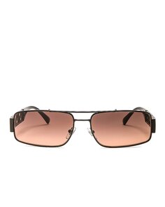 Солнцезащитные очки Versace Rectangular, коричневый