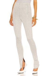 Леггинсы Wardrobe.Nyc Side Zip Legging, цвет Grey Marl