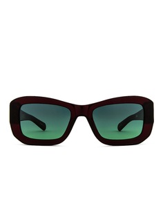 Солнцезащитные очки Flatlist Norma, цвет Solid Burgundy &amp; Solid Black