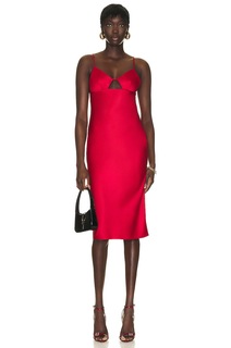 Платье Fleur Du Mal Eco Luxe Keyhole Slip, цвет Rouge