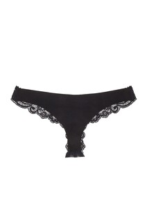 Трусики Fleur Du Mal Charlotte Lace Thong, черный