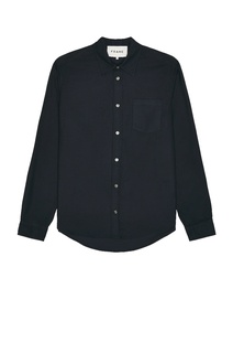 Рубашка Frame One-Pocket Brushed Flannel, темно-синий