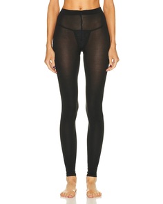 Носки Wolford Cashmere Silk Tight Legging, черный