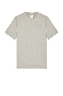 Футболка Y-3 Yohji Yamamoto Chest Logo Short Sleeve, цвет Medium Grey Heather