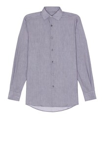 Рубашка Zegna Detachable Stays Long Sleeve, цвет Light Grey