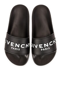 Шлепанцы Givenchy Logo Pool, черный