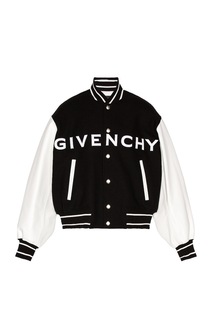 Куртка Givenchy Wool &amp; Leather Varsity, черный