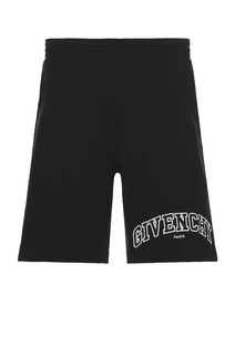 Шорты Givenchy Boxy Fit Embroidery, черный