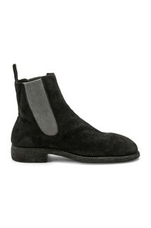 Ботинки Guidi Suede Chelsea, черный