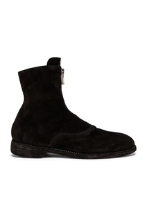 Ботинки Guidi Stag Suede Zipper, черный