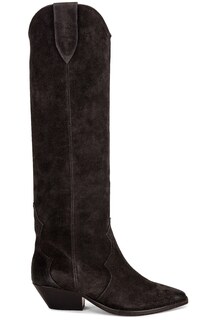 Ботинки Isabel Marant Denvee Suede, цвет Faded Black