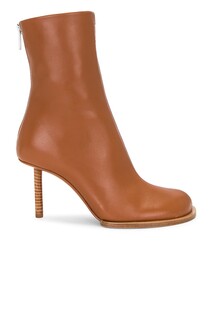 Ботинки Jacquemus Les Bottines Rond Carre, светло-коричневый