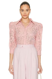Блузка L&apos;Agence Andrea 3/4 Sleeve Lace, цвет Rose Tan Lagence