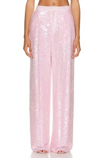 Брюки Lapointe Sequin Viscose Relaxed Pleated, цвет Blossom