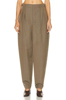 Брюки Lemaire Pleated Tapered, цвет Beige Grey