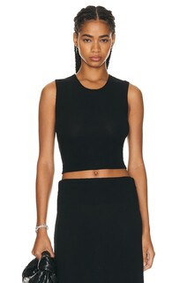 Топ Leset Lauren Sleeveless Crewneck, черный