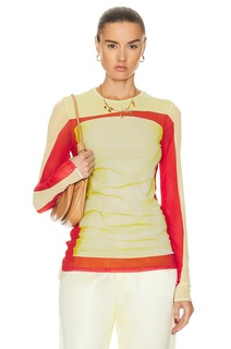 Топ Loewe Trompe L&apos;Oeil, цвет Yellow &amp; Red