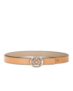 Ремень Loewe Anagram 2cm Reversible Ellipse, цвет Warm Desert, Sand, &amp; Palladium