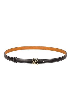 Ремень Loewe L Buckle, цвет Black &amp; Gold