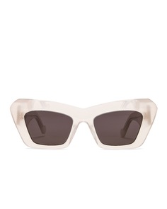 Солнцезащитные очки Loewe Acetate Cateye, цвет Smoke White
