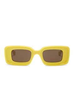 Солнцезащитные очки Loewe Rectangular, желтый