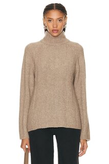 Свитер Loulou Studio Donna Turtleneck, коричневый