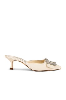 Туфли Manolo Blahnik Maysale 50, цвет Light Cream