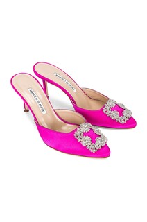 Туфли Manolo Blahnik Hangisi 70, цвет Hot Pink